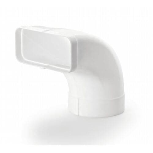 Silverline 90* bning med Rund/ flad adapter 150/89 x 222 mm.