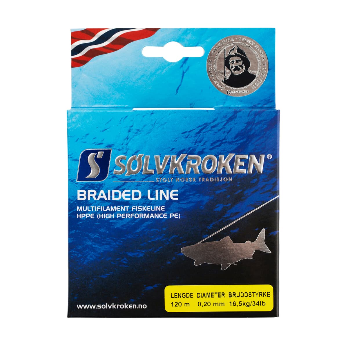Sølvkroken Braided line 0,26 mm