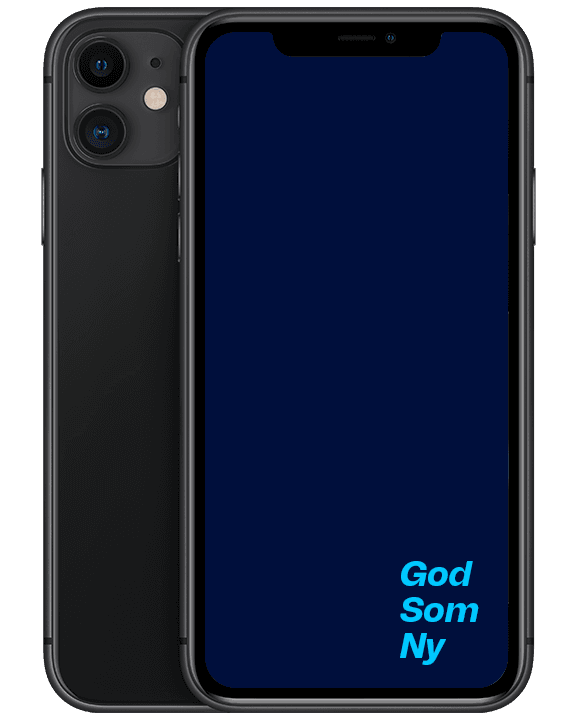 Apple iPhone 11 128GB, svart