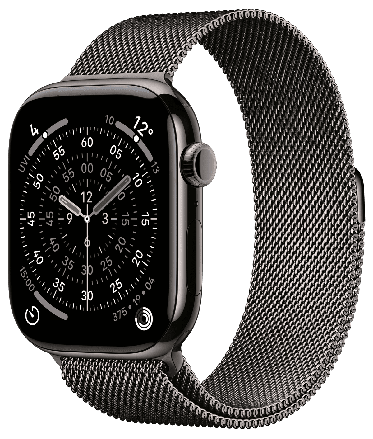 Apple Watch 11 Titan Milanese Loop 46mm, skifer