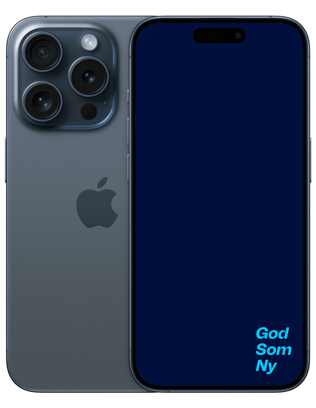 Apple iPhone 15 Pro 128GB, blå titan