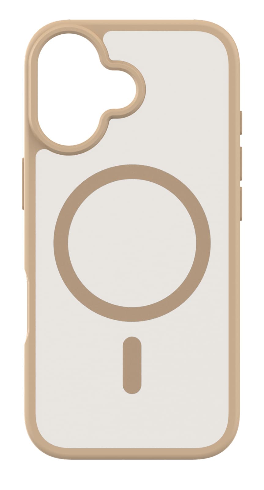 KEY Frosted MagSafe Deksel iPhone 17, beige