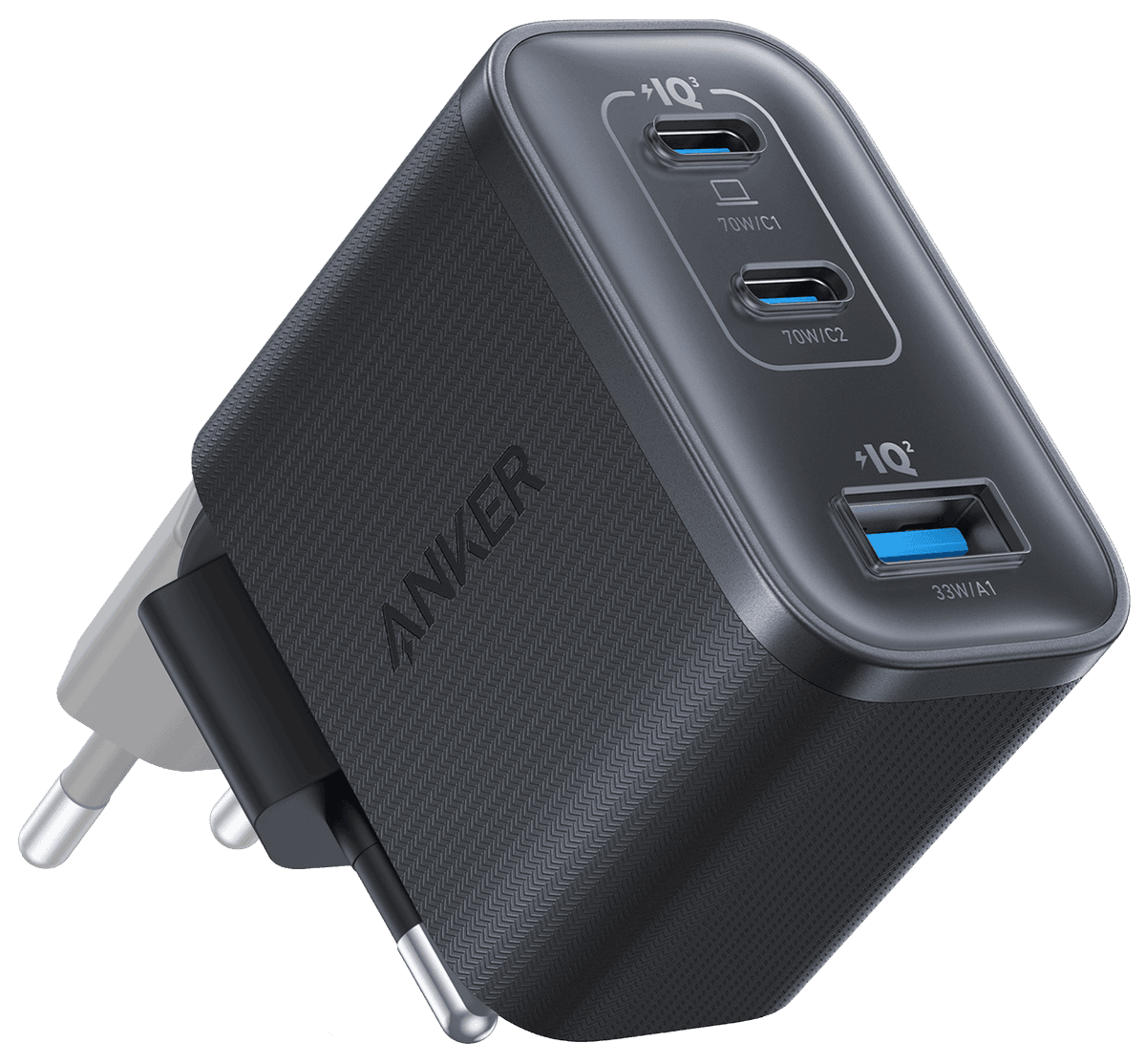 Anker 70W lader, svart