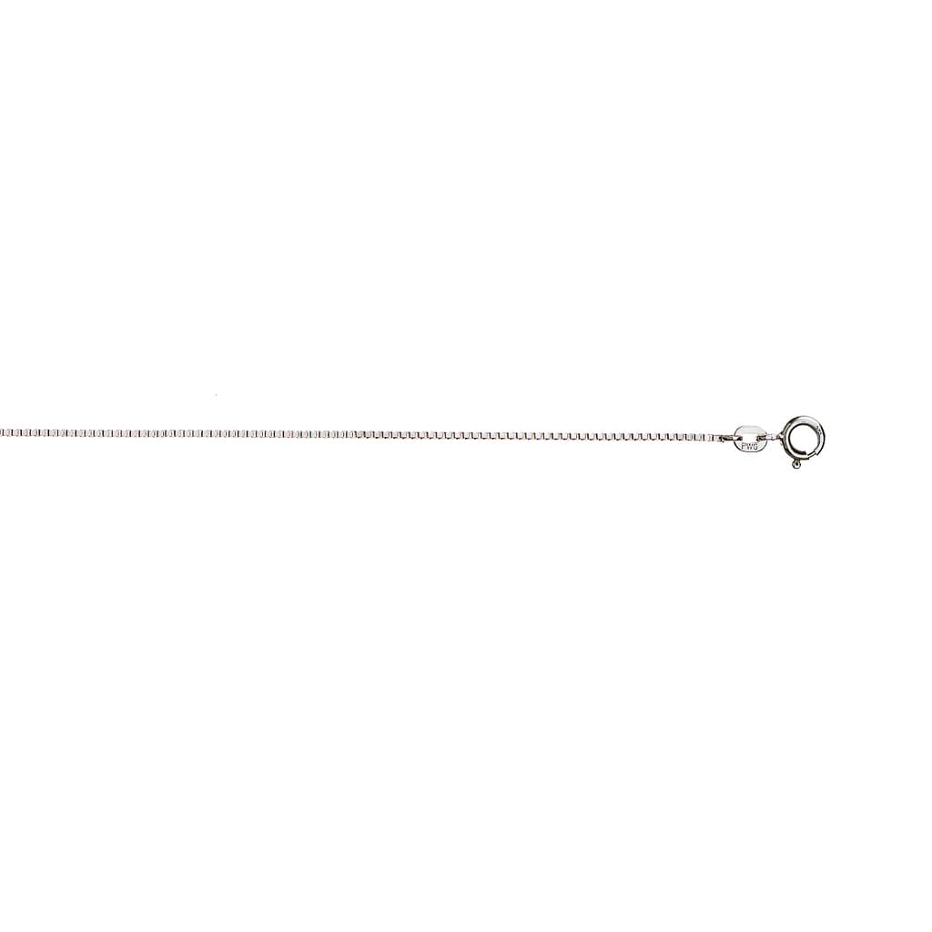 Veneziansk kjede i 585 hvitt gull 1 mm, 36-50 cm