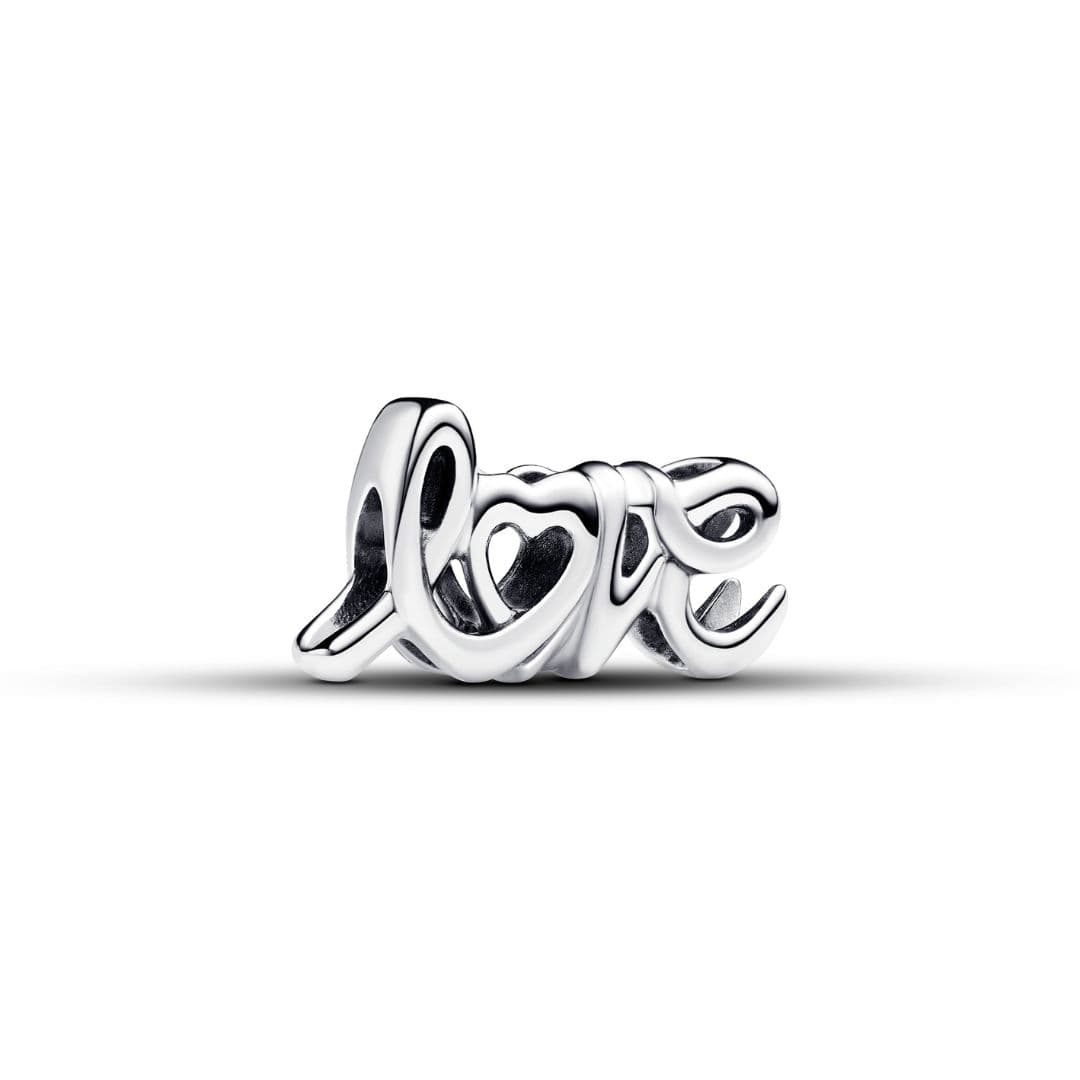 Charms i 925 sølv med LOVE
