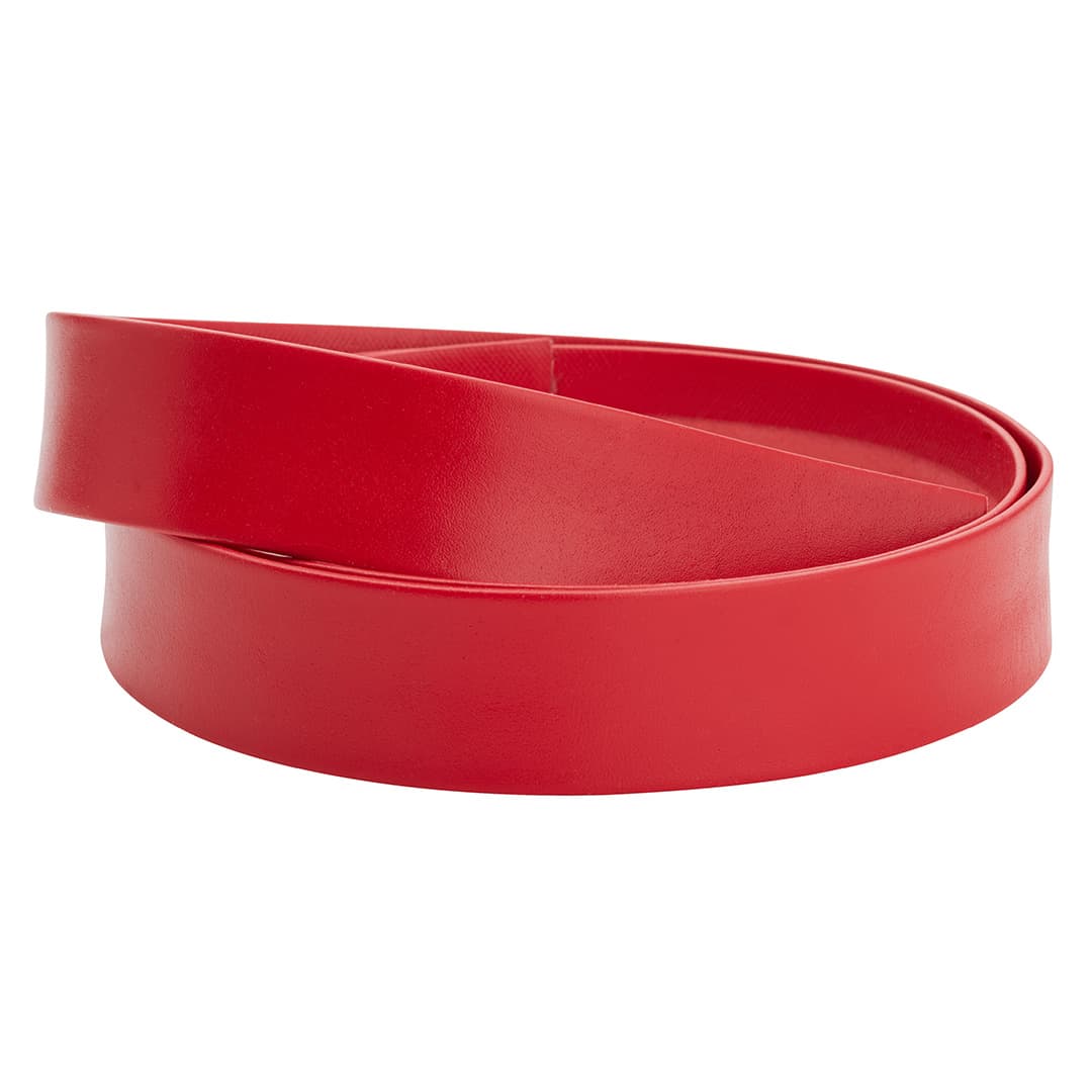 Skinnlist i rød farge, 4 cm
