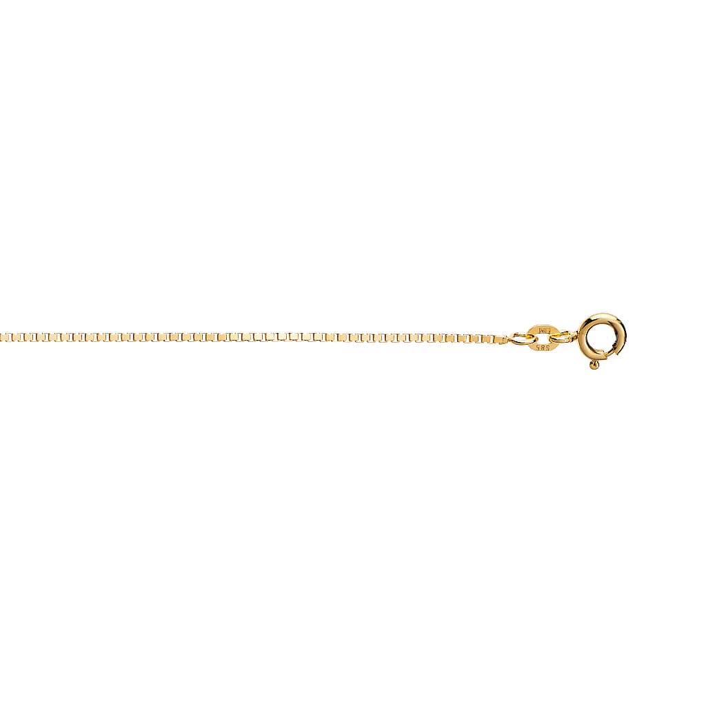 Veneziansk kjede i 585 gult gull 1,3 mm, 38-80 cm