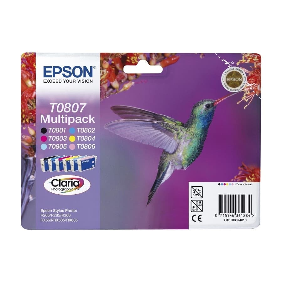 Epson T0807 (6 farger)