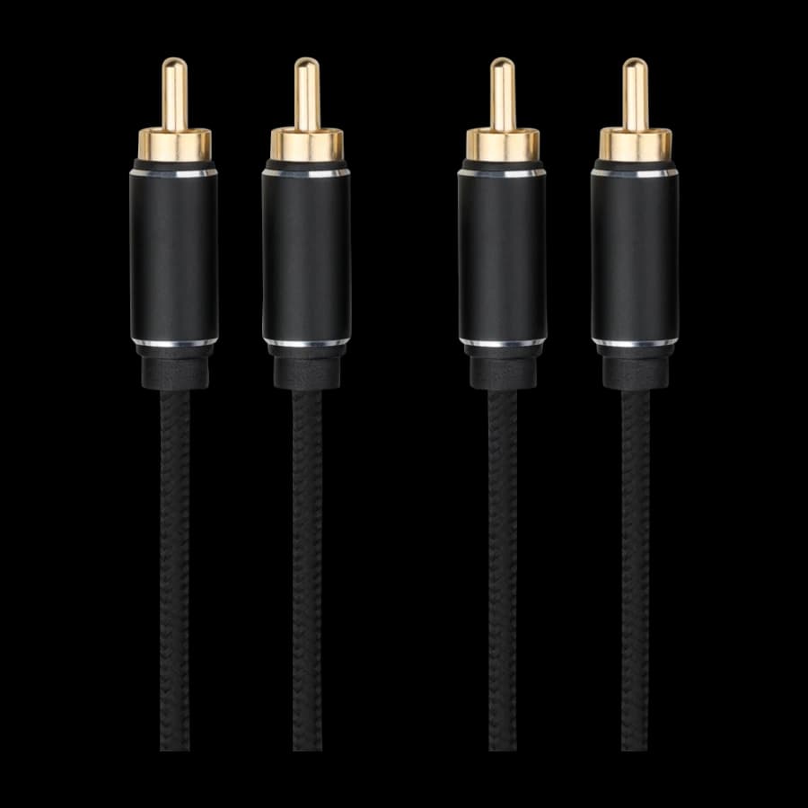 Dacota Platinum RCA stereo kabel hann-hann 5M, svart