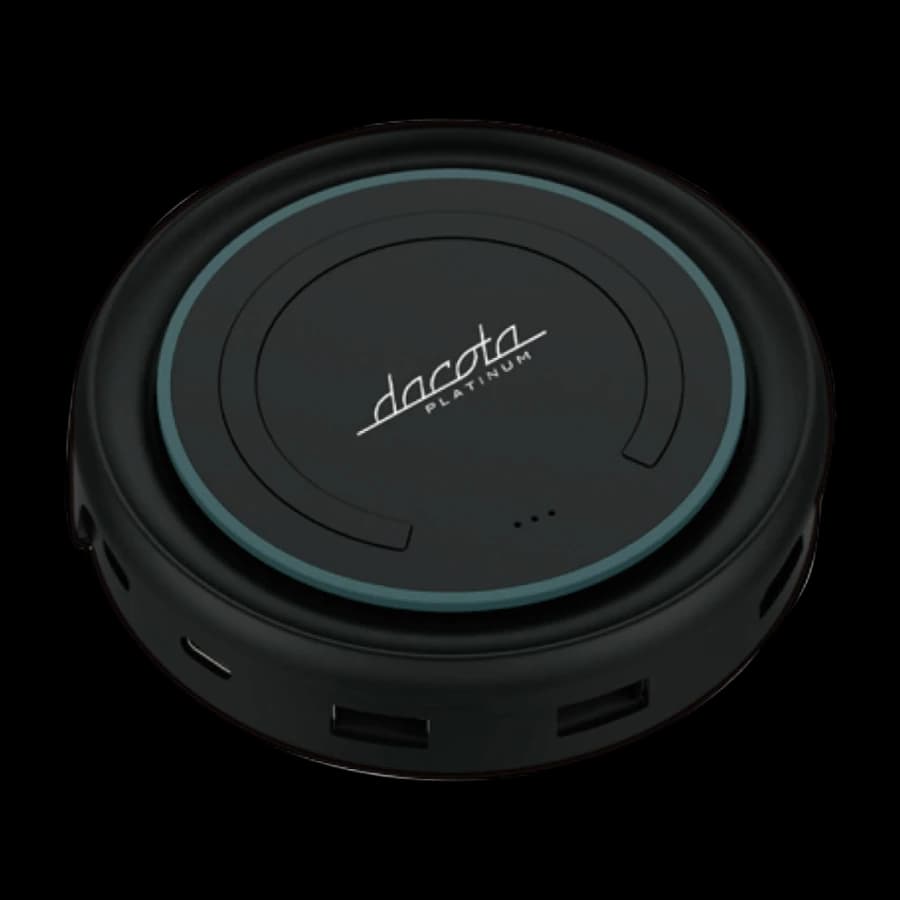 Dacota Platinum USB-C-dokkingstasjon og qi-lader