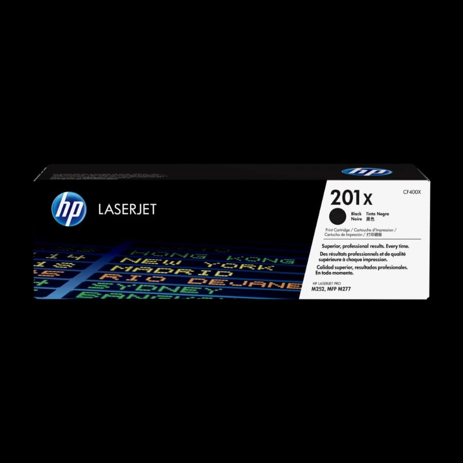 HP 201X, black toner cartridge