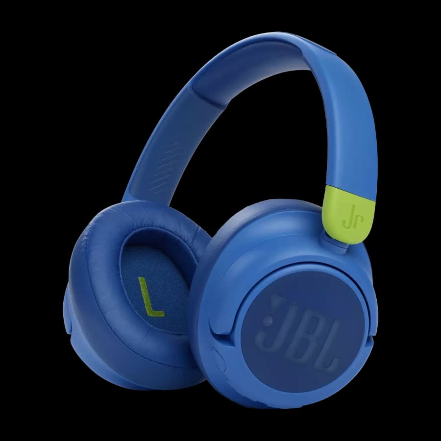 JBL Jr 460Nc Bluetooth-hodetelefoner, blå