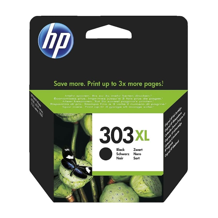 HP 303 Xl, svart blekkpatron t6n04ae
