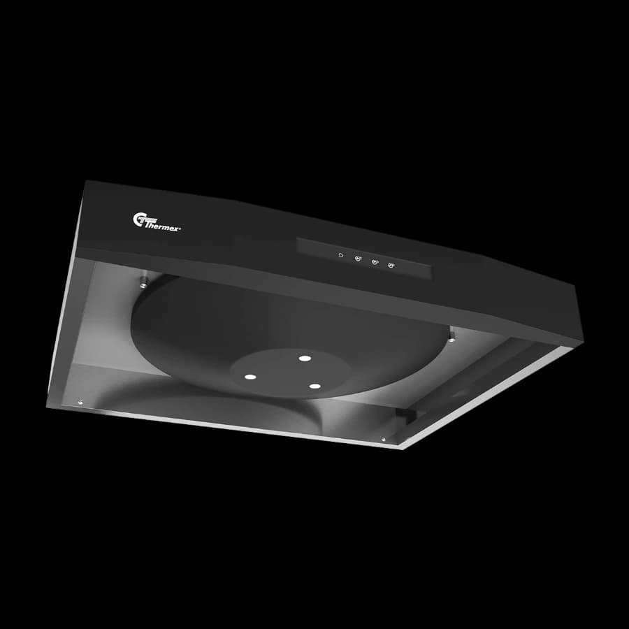 Thermex Airgrip kjøkkenventilator, 80 mm svart