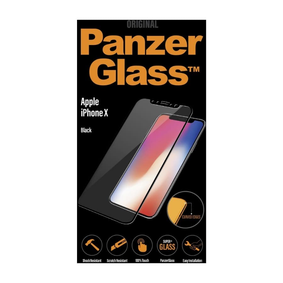 PanzerGlass Premium iPhone X/Xs, sort