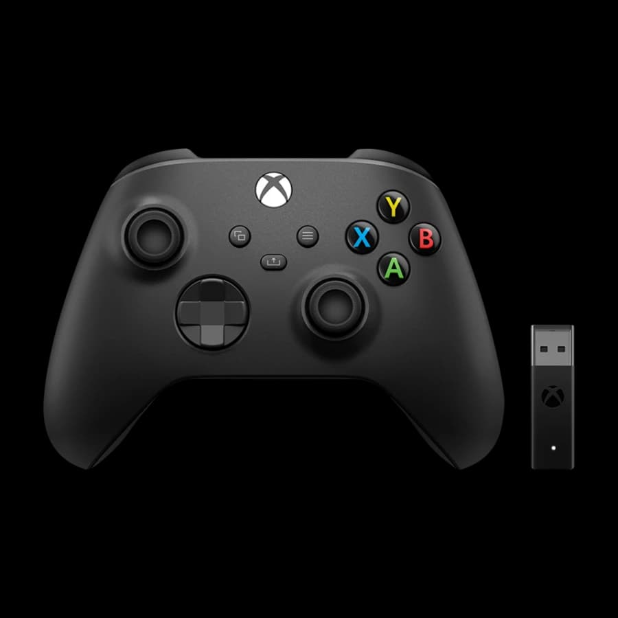 Xbox Series X trådløs kontroller + trådløs adapter for Windows 10
