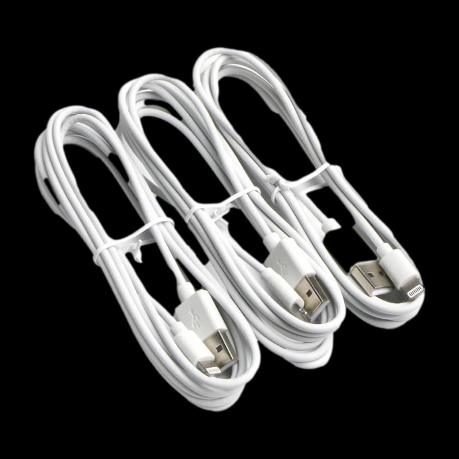 Eletra USB-Lightning kabel 2 M 3 Pcs, hvit