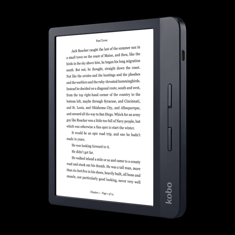 Kobo Libra H2O 7" e-bokleser, svart