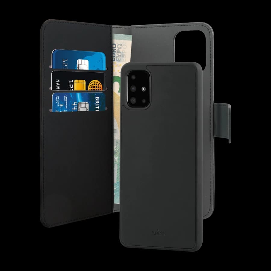 Puro Wallet Eco-Leath 2IN1 Samsung Galaxy A51, svart