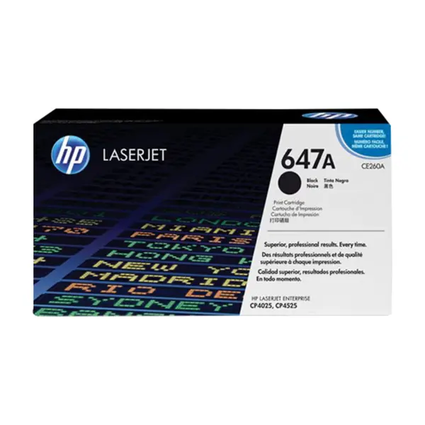 Color Laserjet CE260A, black toner