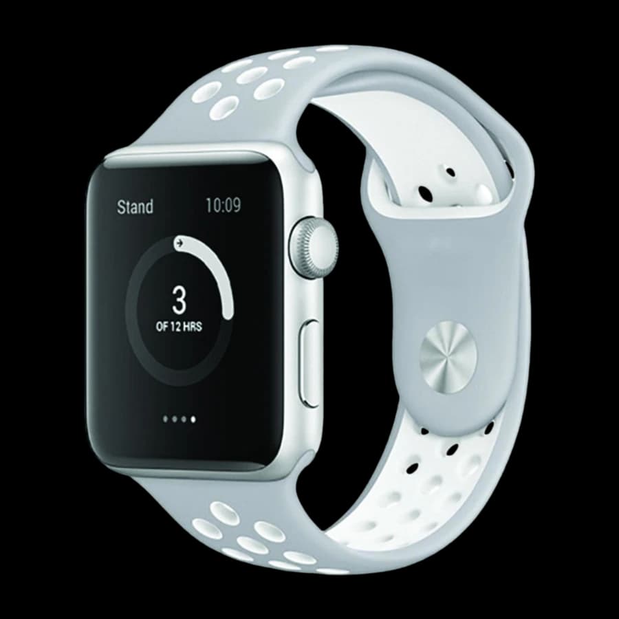 Ferrelli Apple Watch 42/44 mm Sportsreim, sølv