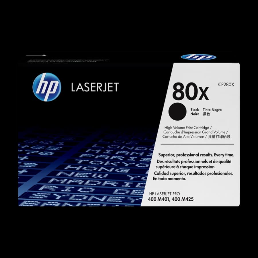 HP 80X svart Laserjet-tonerkassett med Hög Kapacitet, Original 1 stykker