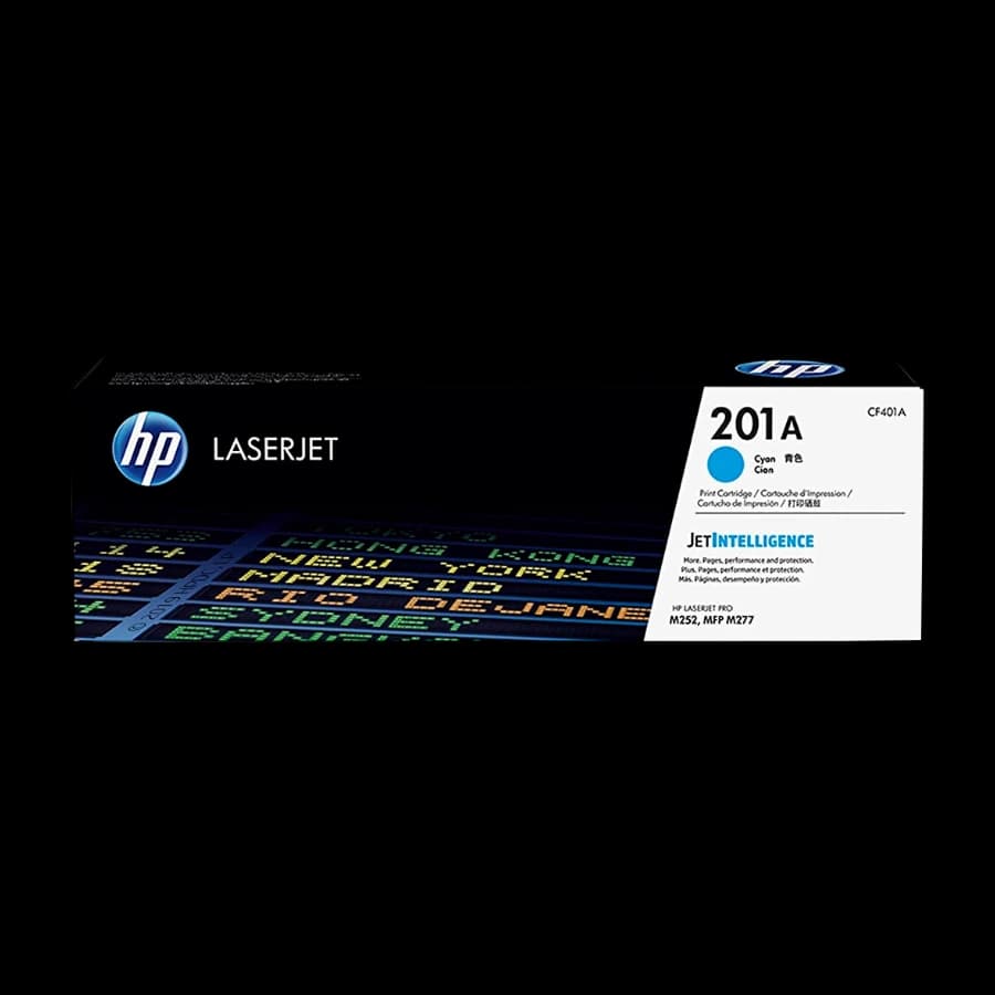 HP 201A, cyan toner cartridge