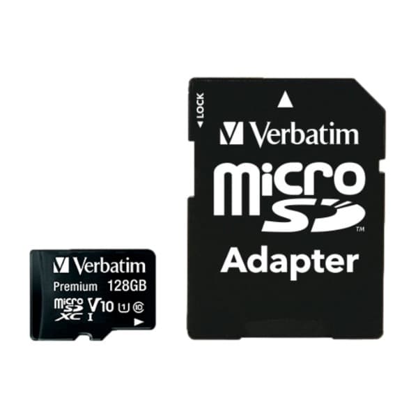 Verbatim Micro-Sdxc minnekort Class 10/U1 Adapter 128 GB