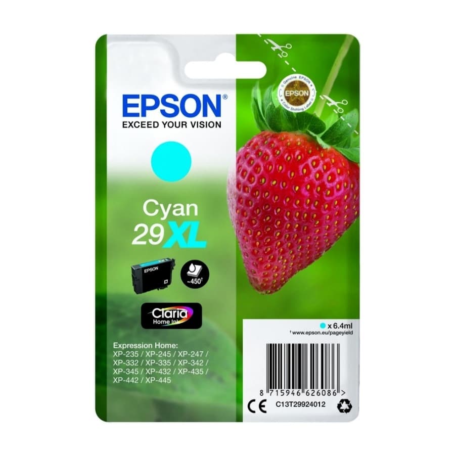 Epson T2992, cyan XL blekk