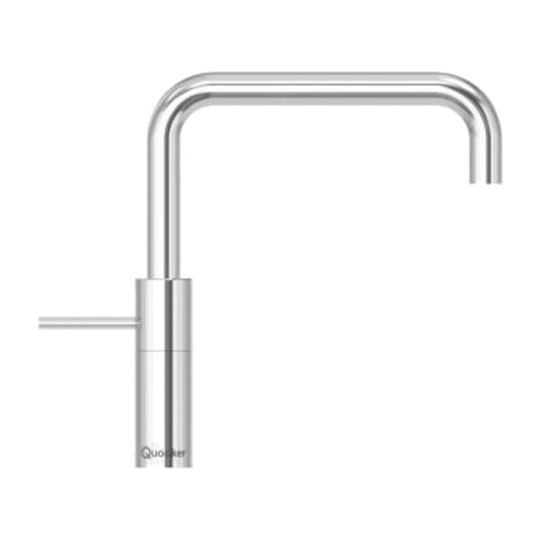 Quooker Bl. Batteri Square Kjøkkenkran, krom