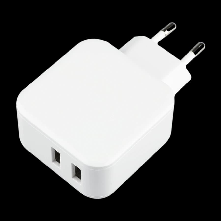 Dacota Platinum USB vegglader 4,8 A 2 porter, hvit