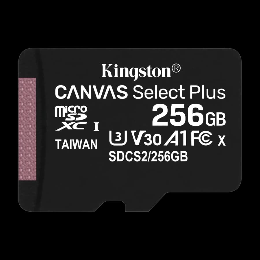 Kingston Technology Canvas Select Plus minnekort 256 GB MicroSDXC UHS-I Klasse 10