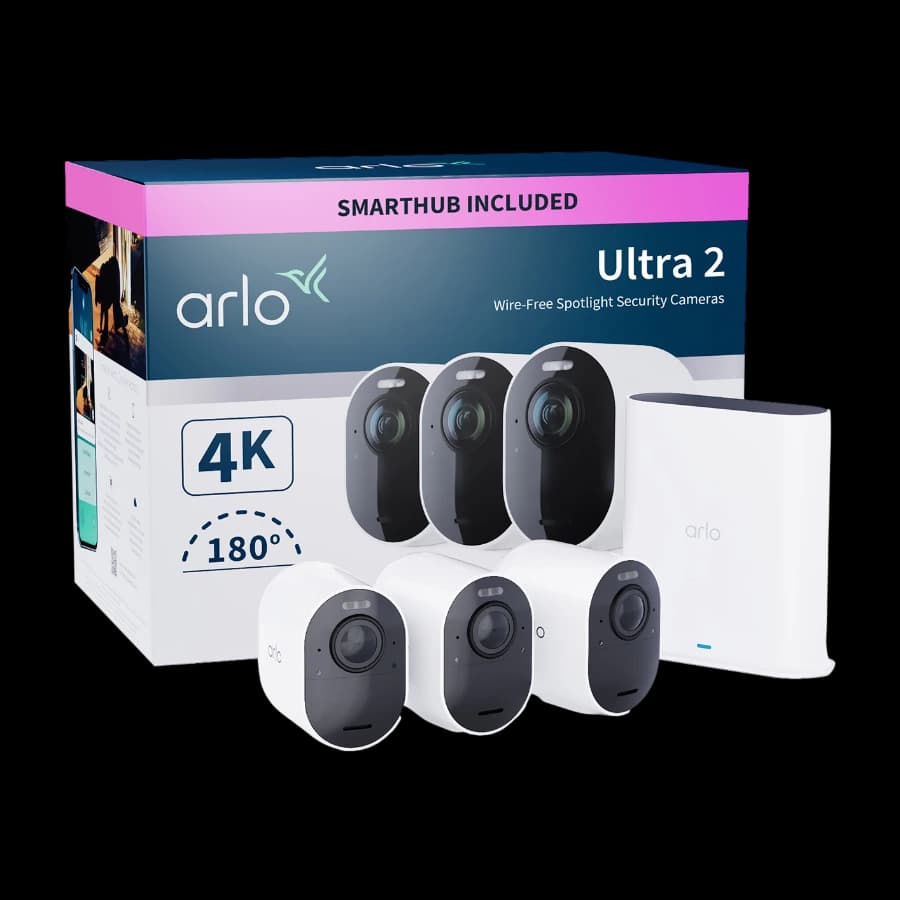 Arlo Ultra 2 3-kamera sikkerhetssystem