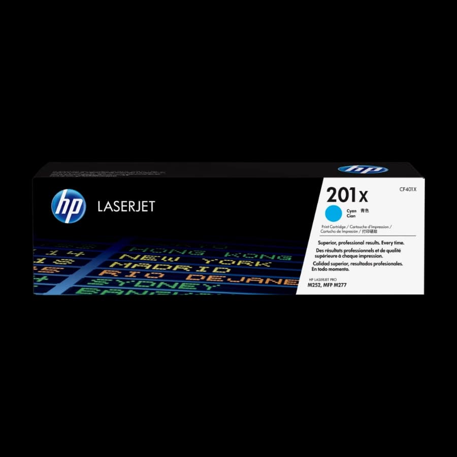 HP 201X, cyan toner cartridge