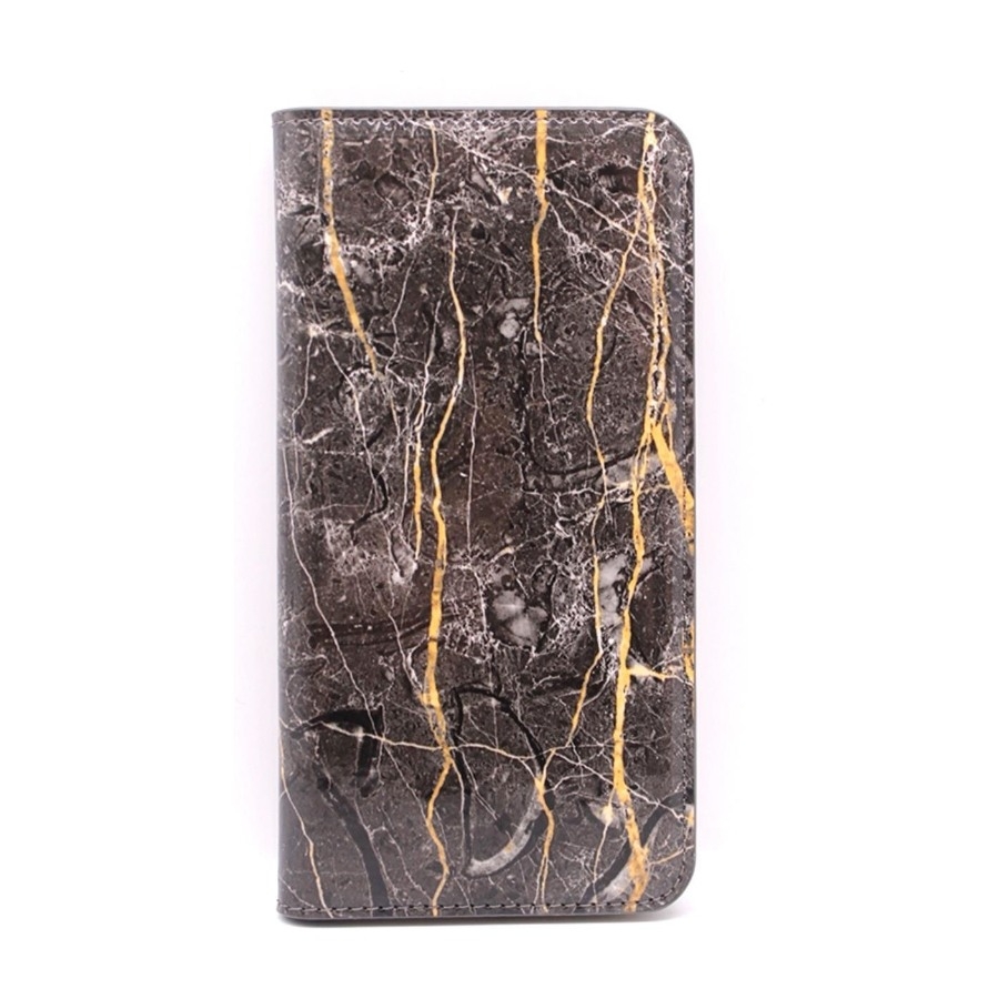 Ferrelli Marble Flippdeksel iPhone 8/7/6S/6, sort