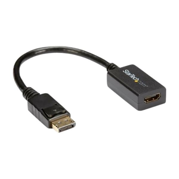 StarTech.com DP2HDMI2 Video kabel Kopling 0,21 M DisplayPort HDMI, svart