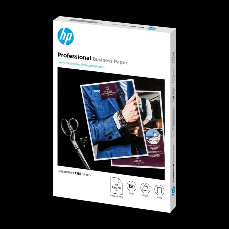 HP Professional Laser Matte Fsc Paper 200 Gsm-150 Sht/A4/210 X 297 mm Papir for blekkskriver a4