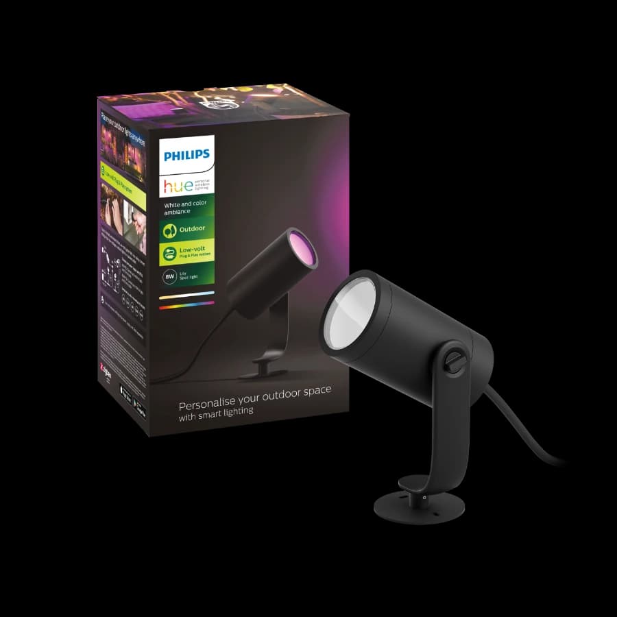 Philips Hue WCA Lily spotlight forlengelse, sort 24v