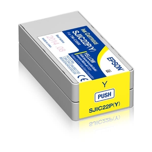 Epson SJIC22P(Y): Ink Cartridge for Colorworks C3500 (yellow)
