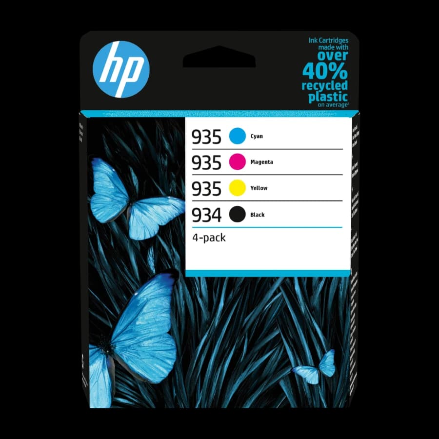 HP NO934/935, svart/farge blekkpatroner 4-pack