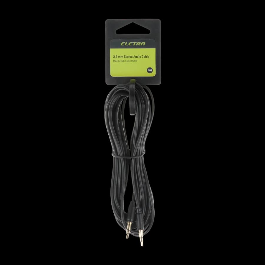 Eletra Mini jack kabel hann-hann 5M, svart