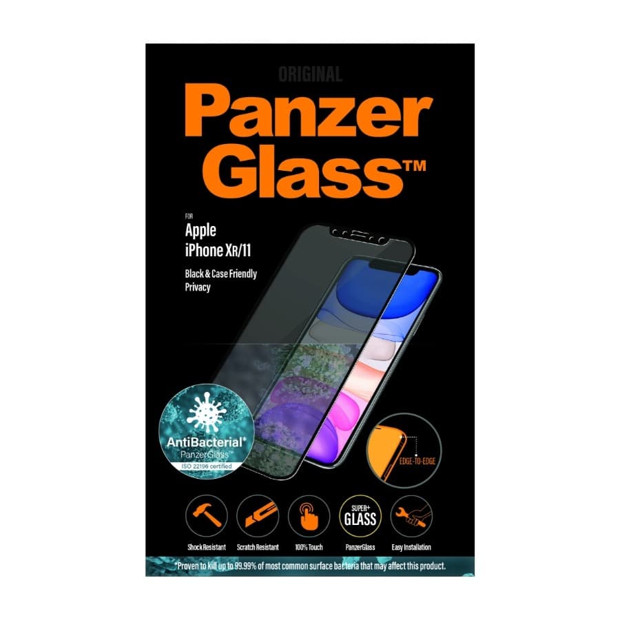 PanzerGlass iPhone XR/11 Privacy filter skjermbeskytter, svart