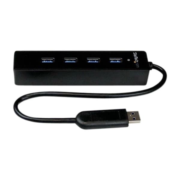 StarTech.com ST4300PBU3 Grensesnitt-Hub USB 3.2 Gen 1 (3.1 Gen 1) Type-A 5000 Mbit/S, svart
