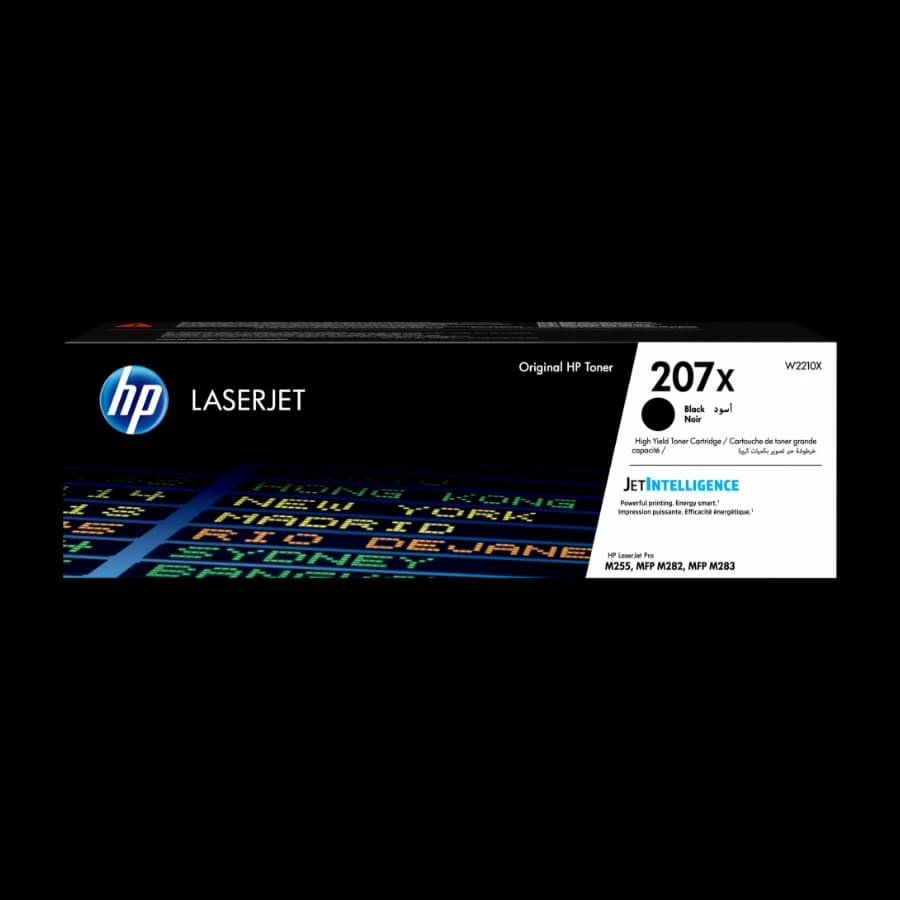 HP 207X High Yield, black Laserjet toner Cartridge 1 Stykker Original svart w2210x