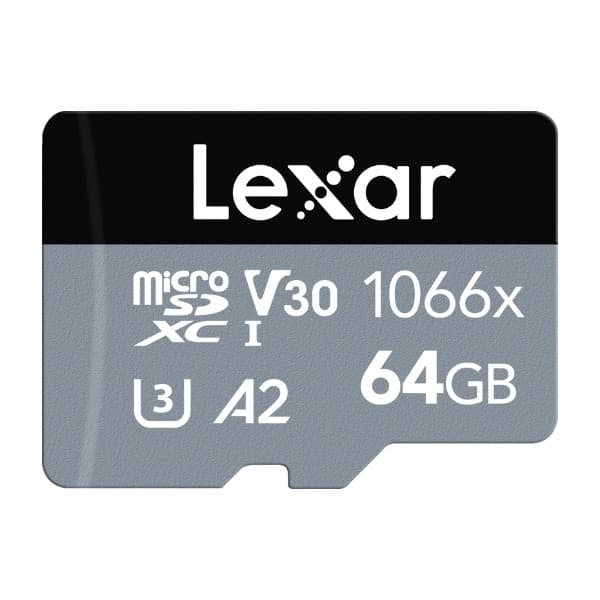 Lexar Pro 1066X MicroSDXC minnekort UHS-I (U3) R160/W70 64 GB