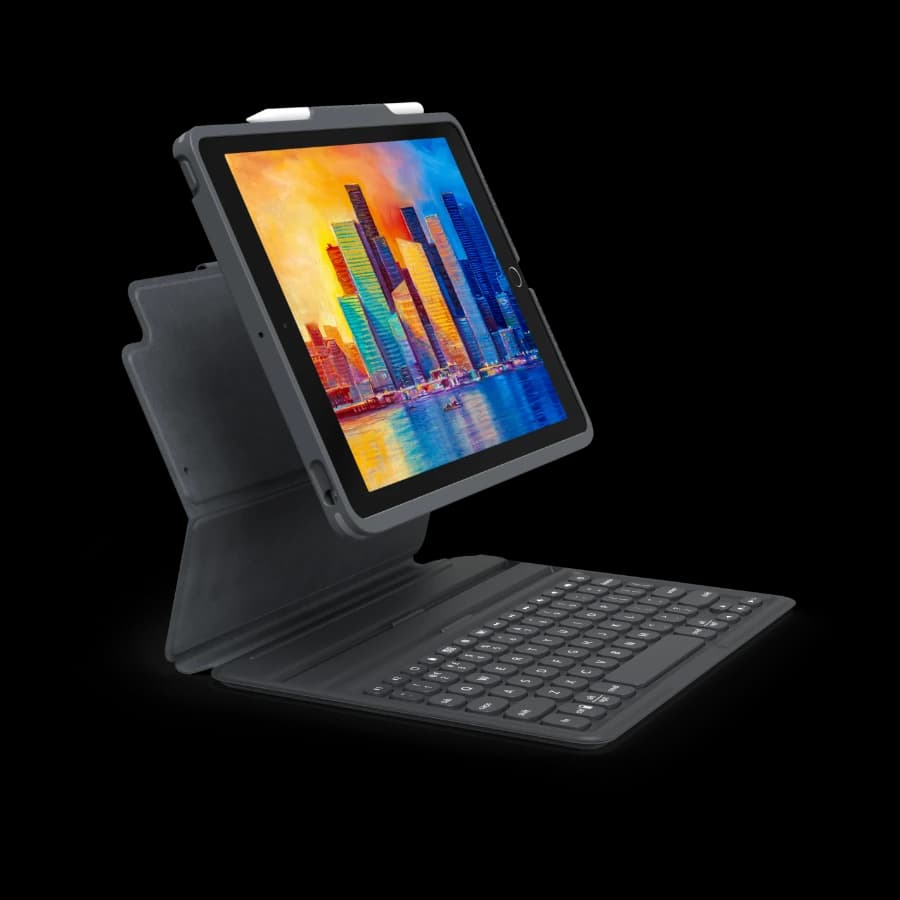 Zagg Pro Keys iPad 10,2" tastatur, svart / grå