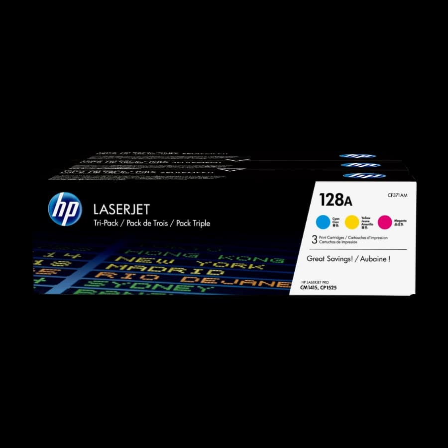 Color Laserjet 128A cyan, Yelow, magenta