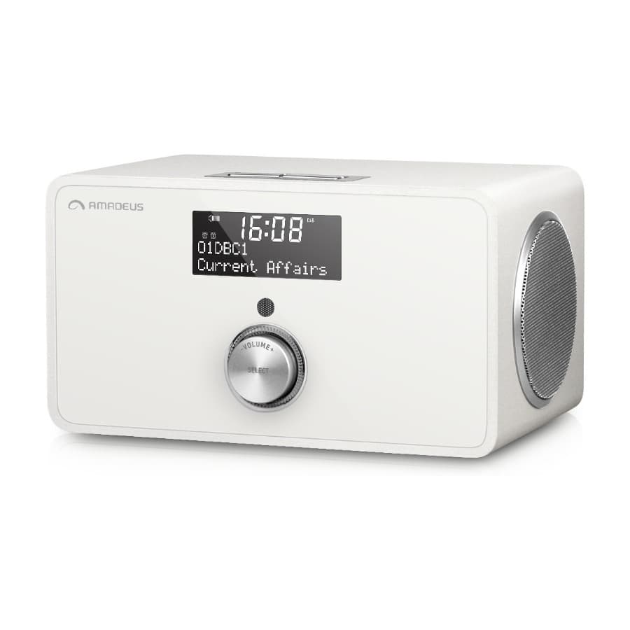 Amadeus ADRBT414W Bluetooth DAB radio