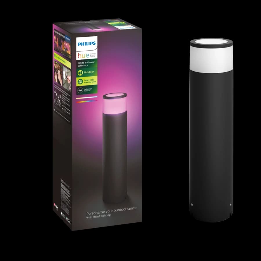 Philips Hue WCA Calla Large forlenger til sokkellampe, sort 24v