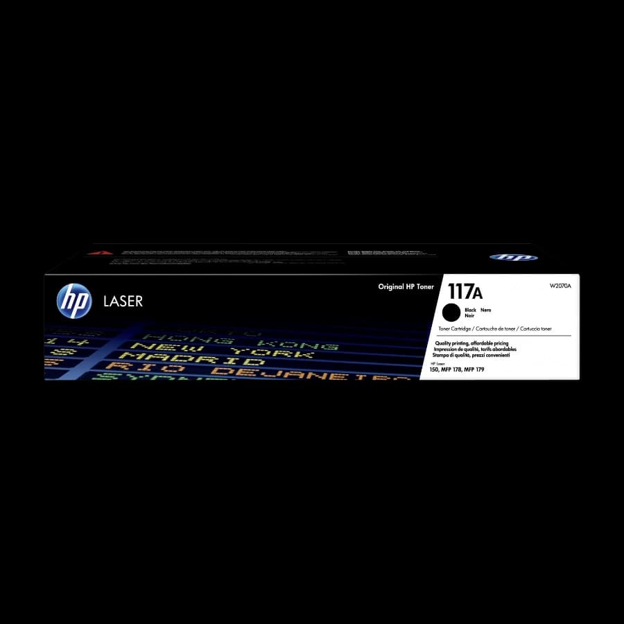 HP Clj 117A, svart Laserjet-toner w2070a